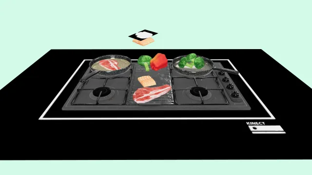 VR kitchen stove