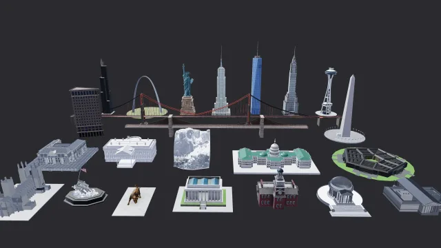 Famous buildings in the United States