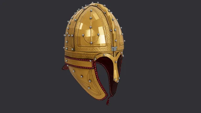 Ancient Roman crest helmet
