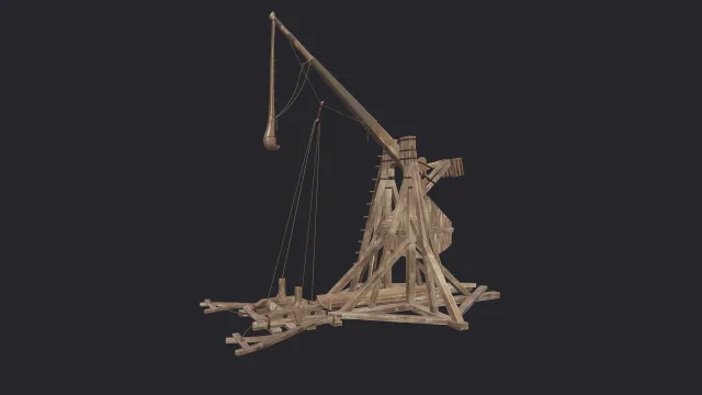 Trebushet - medieval throwing machine