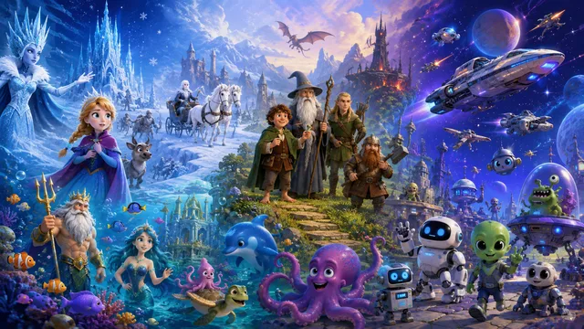 Stylized scenes