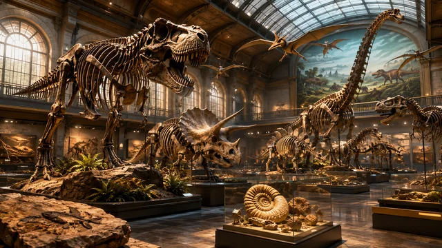 Skeletons and fossils